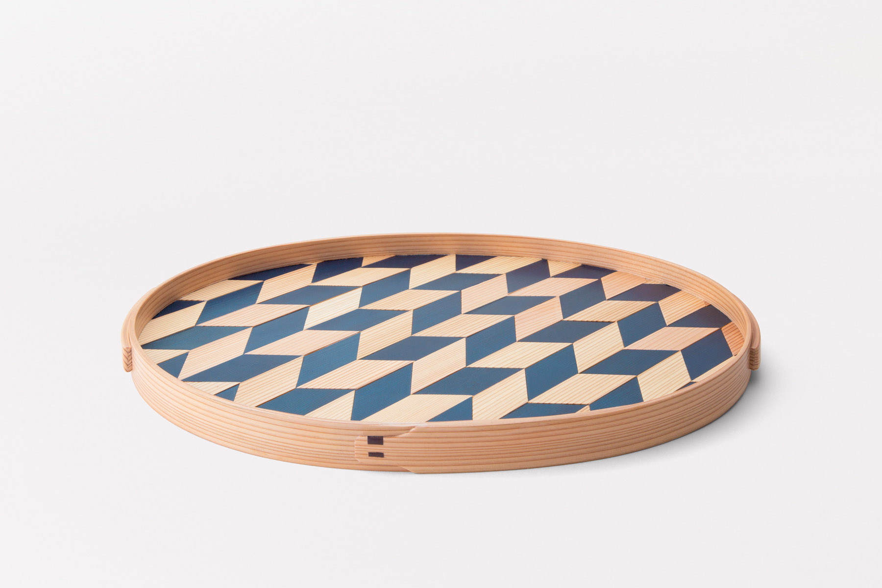 WAPPA BLUE 矢絣 TRAY