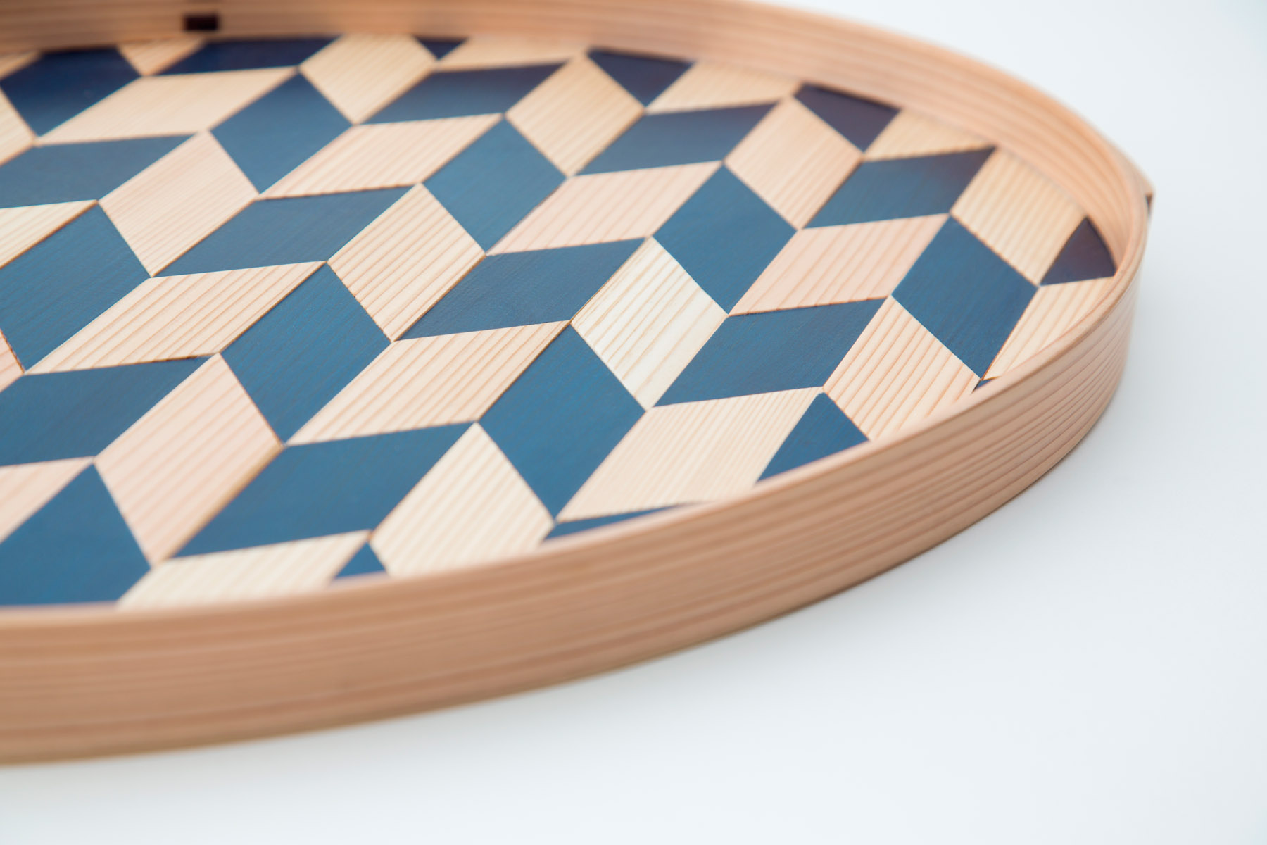 WAPPA BLUE 矢絣 TRAY