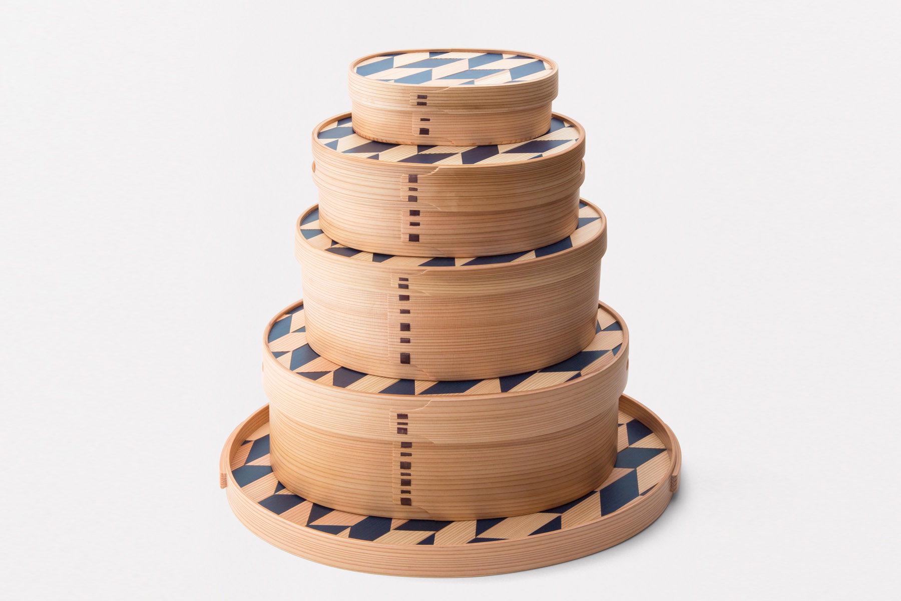 WAPPA BLUE 矢絣 TRAY