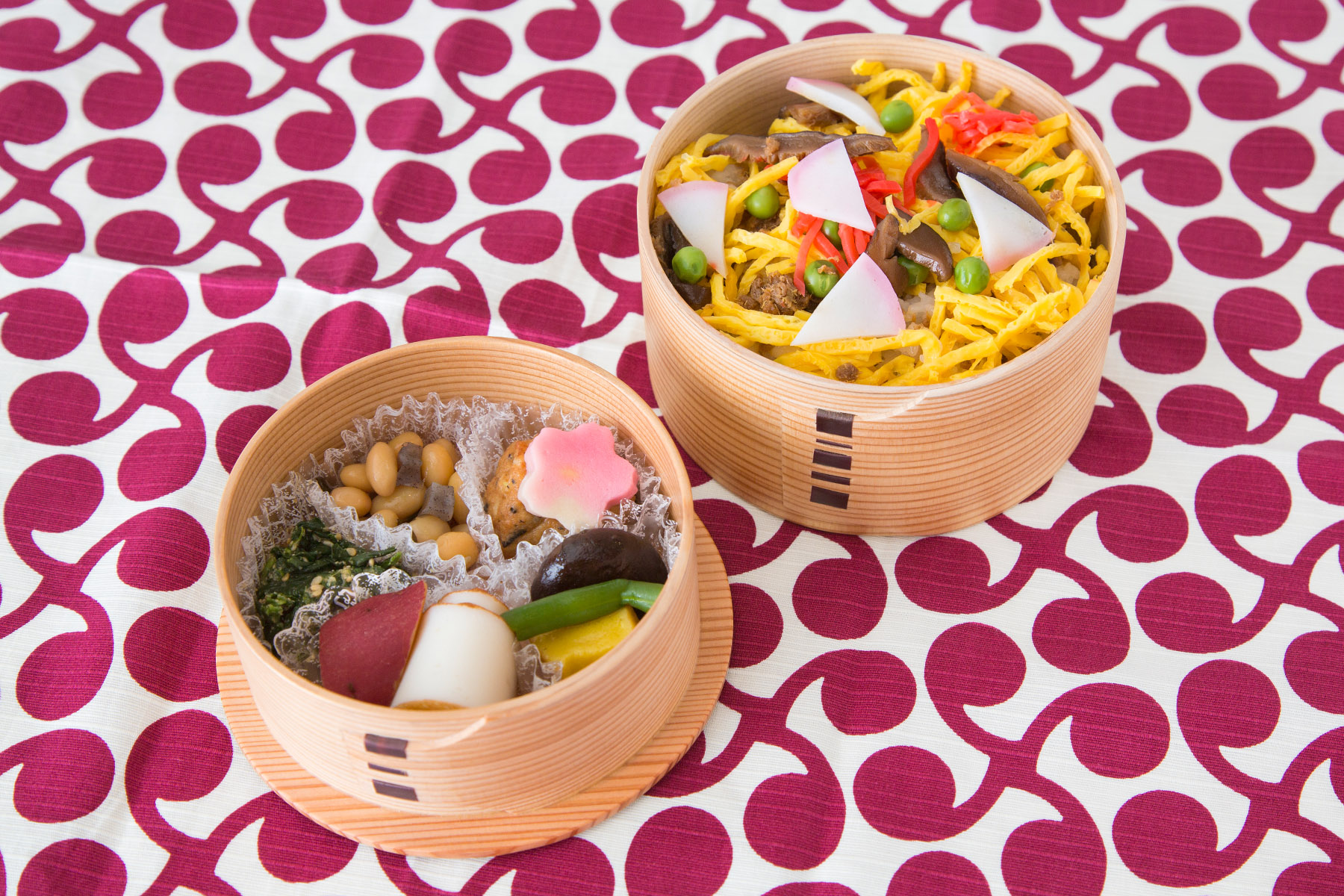 曲げわっぱ　こはる弁当 入れ子２段